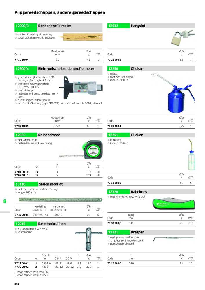 STAHLWILLE Hauptkatalog Handwerkzeuge NR.: 2118 - Pagina 322