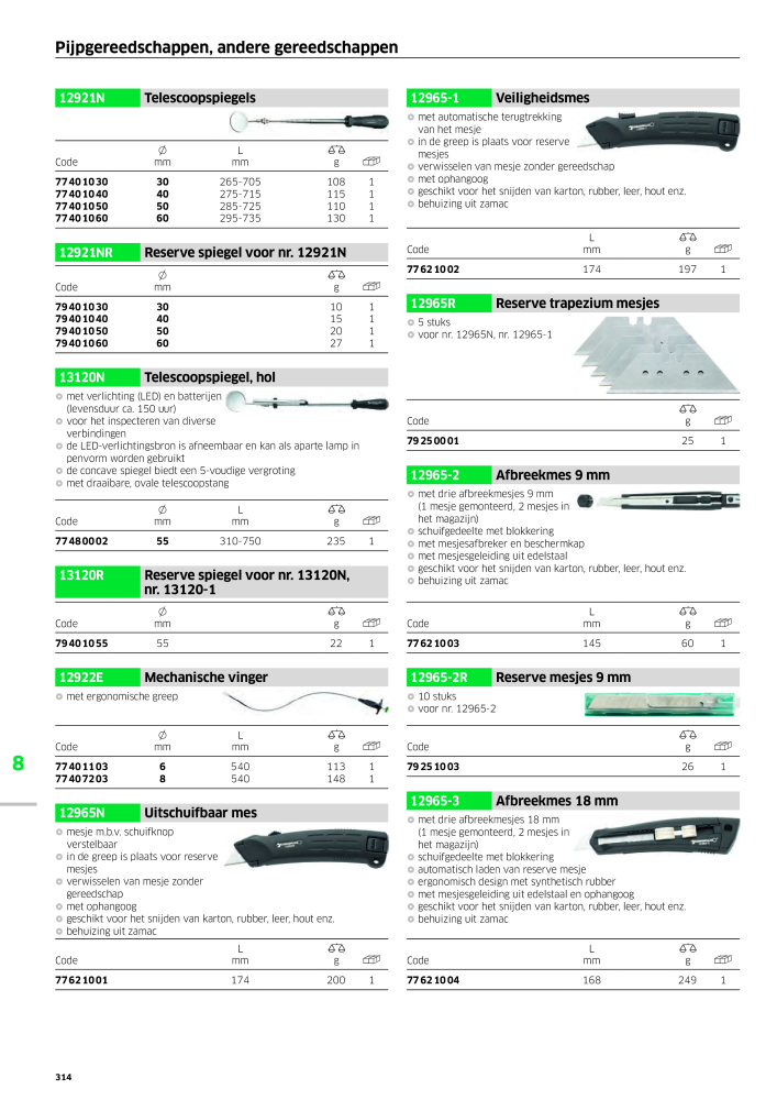 STAHLWILLE Hauptkatalog Handwerkzeuge NEJ.: 2118 - Sida 324