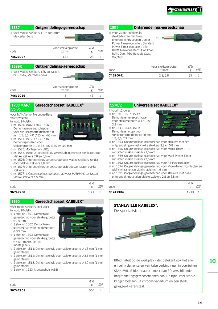 STAHLWILLE Hauptkatalog Handwerkzeuge NR.: 2118 - Pagina 343