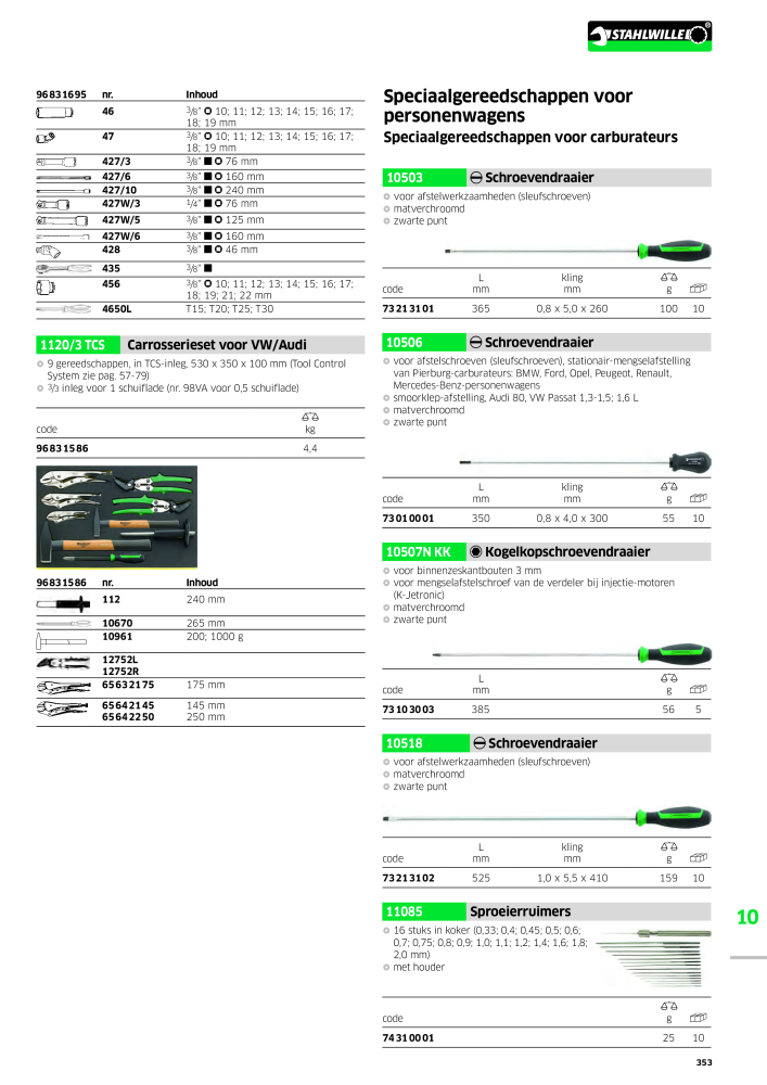 STAHLWILLE Hauptkatalog Handwerkzeuge NO.: 2118 - Page 363