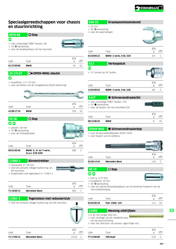 STAHLWILLE Hauptkatalog Handwerkzeuge n.: 2118 - Pagina 367