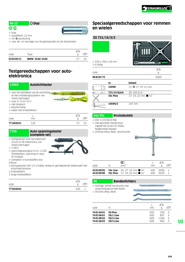 STAHLWILLE Hauptkatalog Handwerkzeuge n.: 2118 - Pagina 369