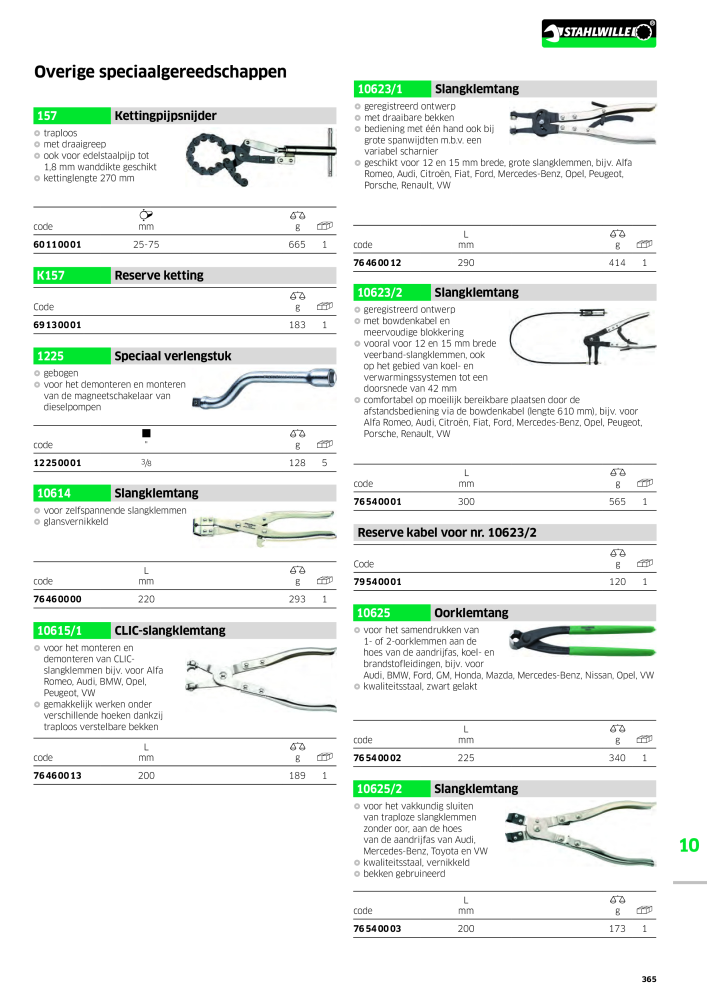 STAHLWILLE Hauptkatalog Handwerkzeuge n.: 2118 - Pagina 375