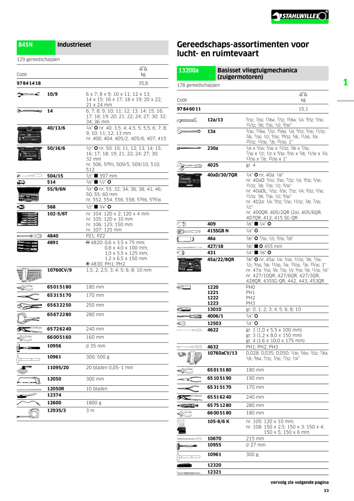 STAHLWILLE Hauptkatalog Handwerkzeuge n.: 2118 - Pagina 43