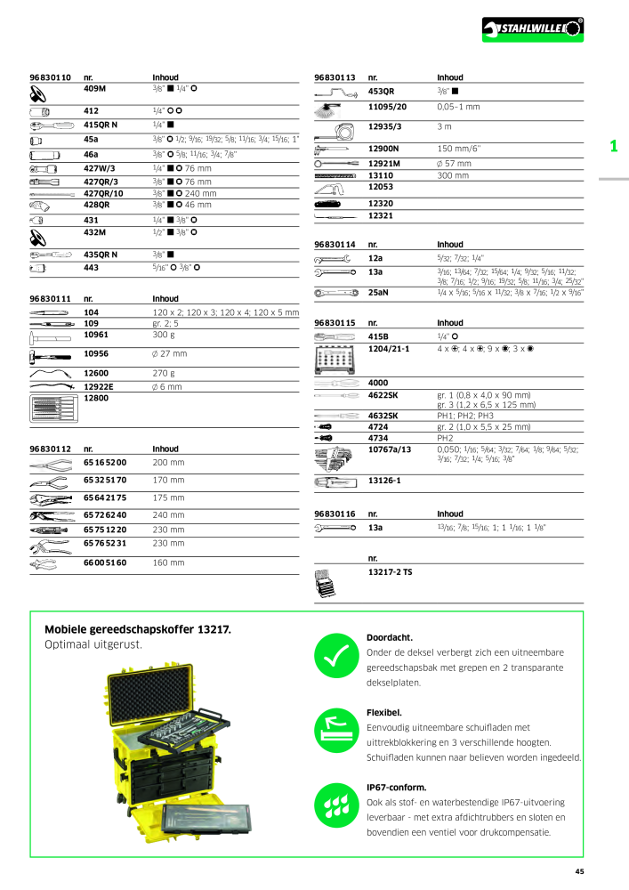 STAHLWILLE Hauptkatalog Handwerkzeuge NR.: 2118 - Pagina 55