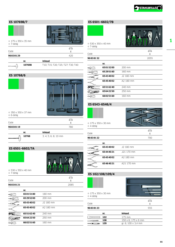 STAHLWILLE Hauptkatalog Handwerkzeuge NR.: 2118 - Pagina 65