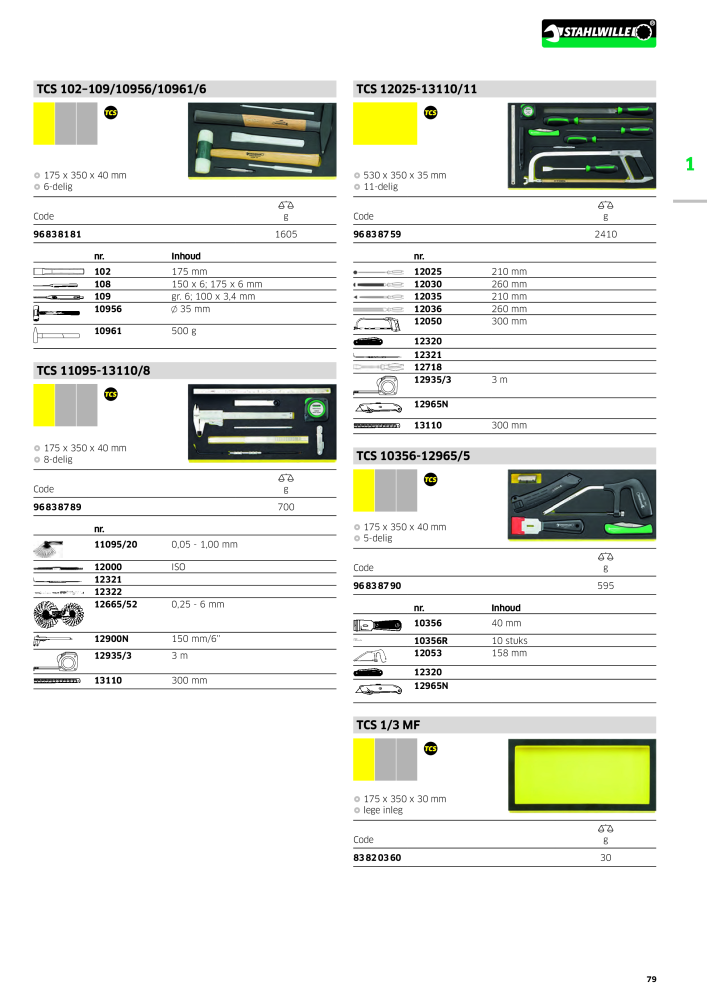 STAHLWILLE Hauptkatalog Handwerkzeuge n.: 2118 - Pagina 89