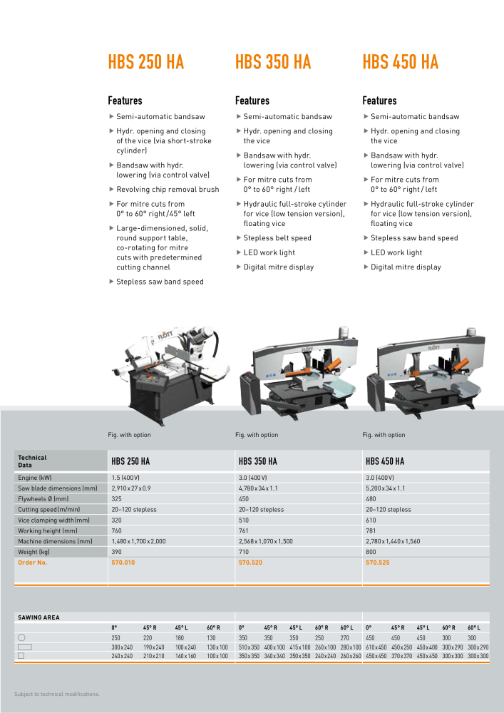 FLOTT Bandsaws Catalog NR.: 21180 - Strona 5