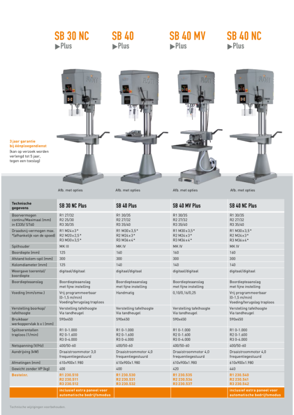 Flott SB 30 Plus R2 Pijlerboormachine 230501