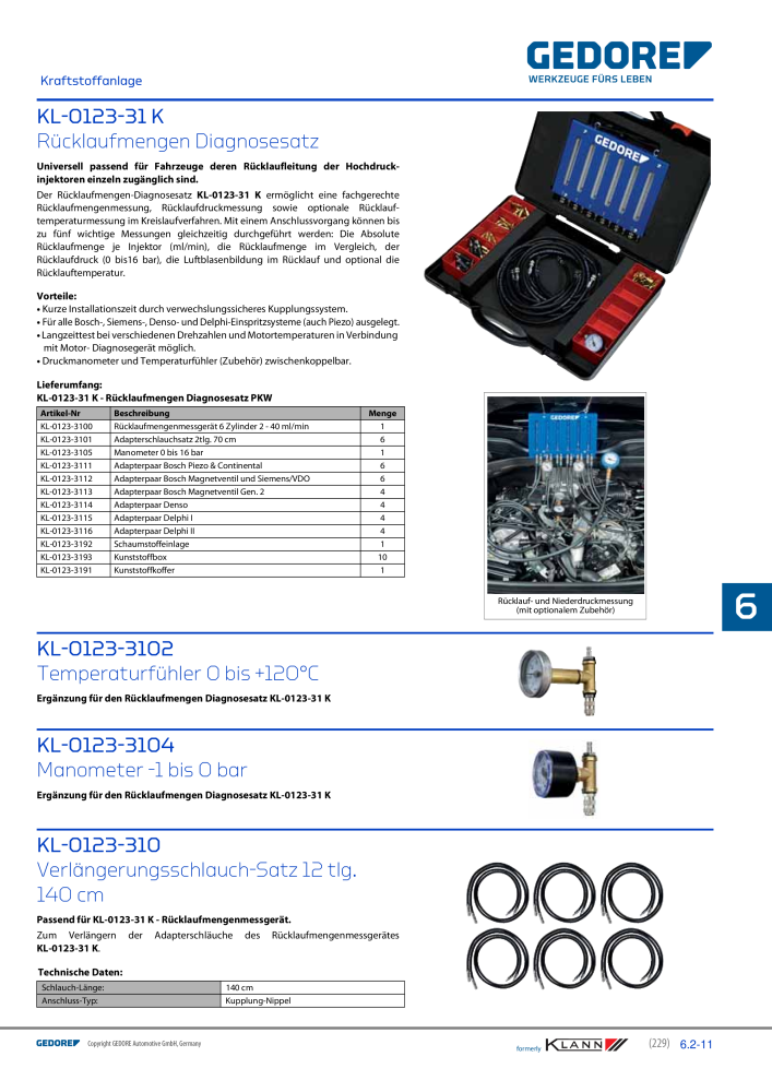 GEDORE Automotive KLANN Werkzeuge für Motoren Nb. : 212 - Page 19