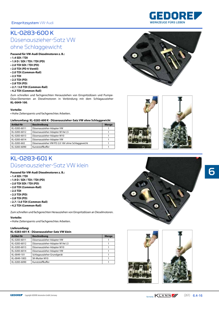 GEDORE Automotive KLANN Werkzeuge für Motoren NR.: 212 - Seite 51