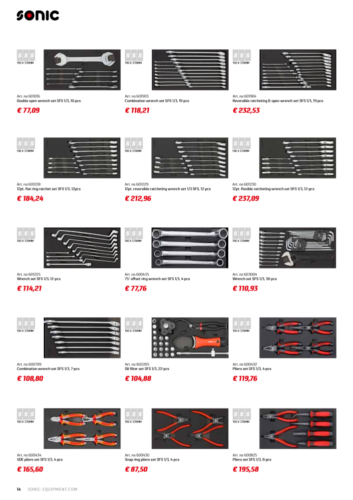 Sonic Equipment Industry Catalogue Č. 21207 - Strana 14