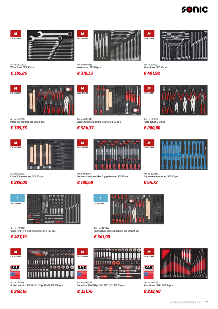 Sonic Equipment Industry Catalogue NR.: 21207 - Strona 17