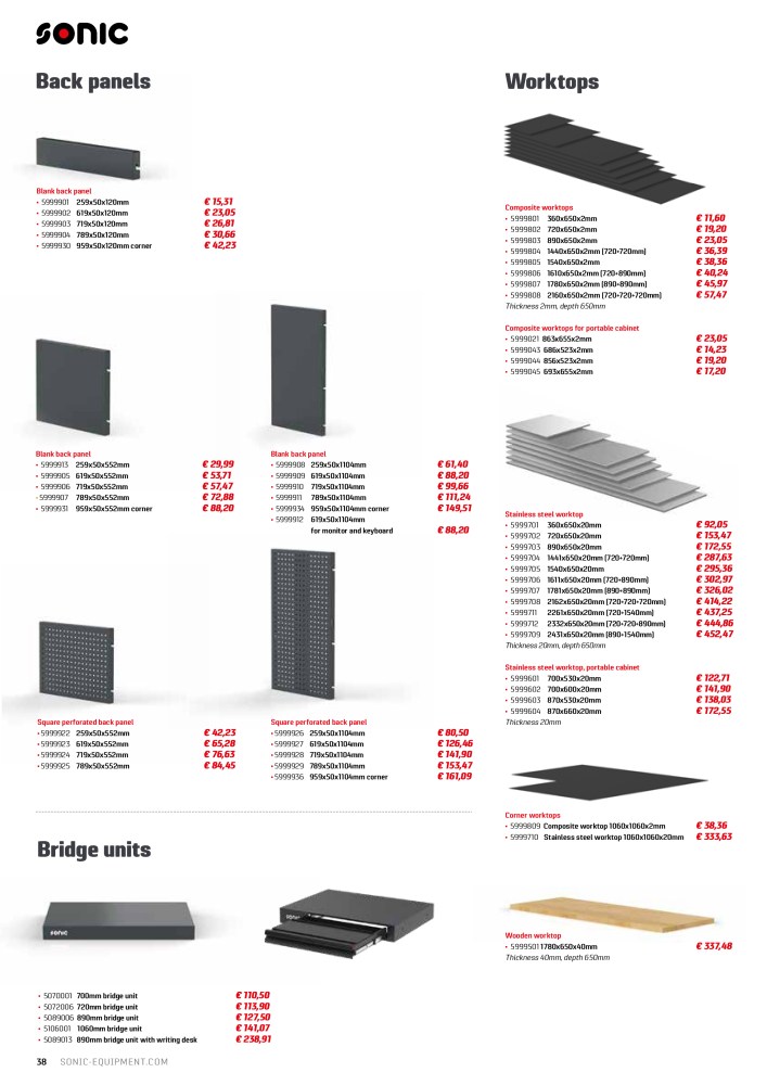 Sonic Equipment Industry Catalogue NR.: 21207 - Seite 38