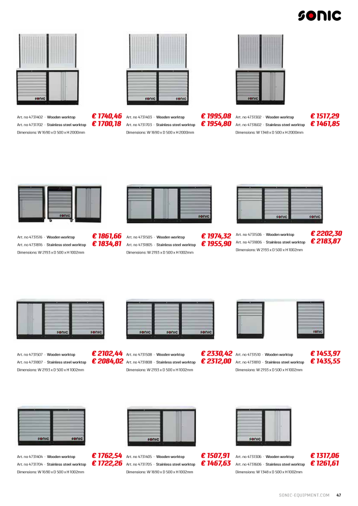 Sonic Equipment Industry Catalogue NR.: 21207 - Strona 47
