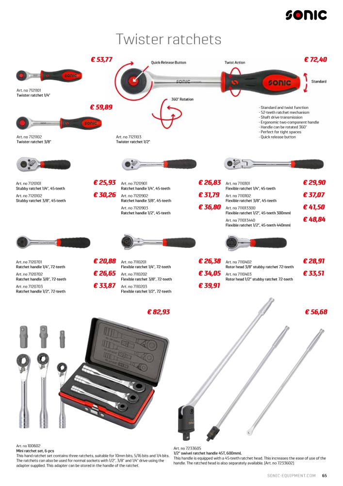 Sonic Equipment Industry Catalogue n.: 21207 - Pagina 65