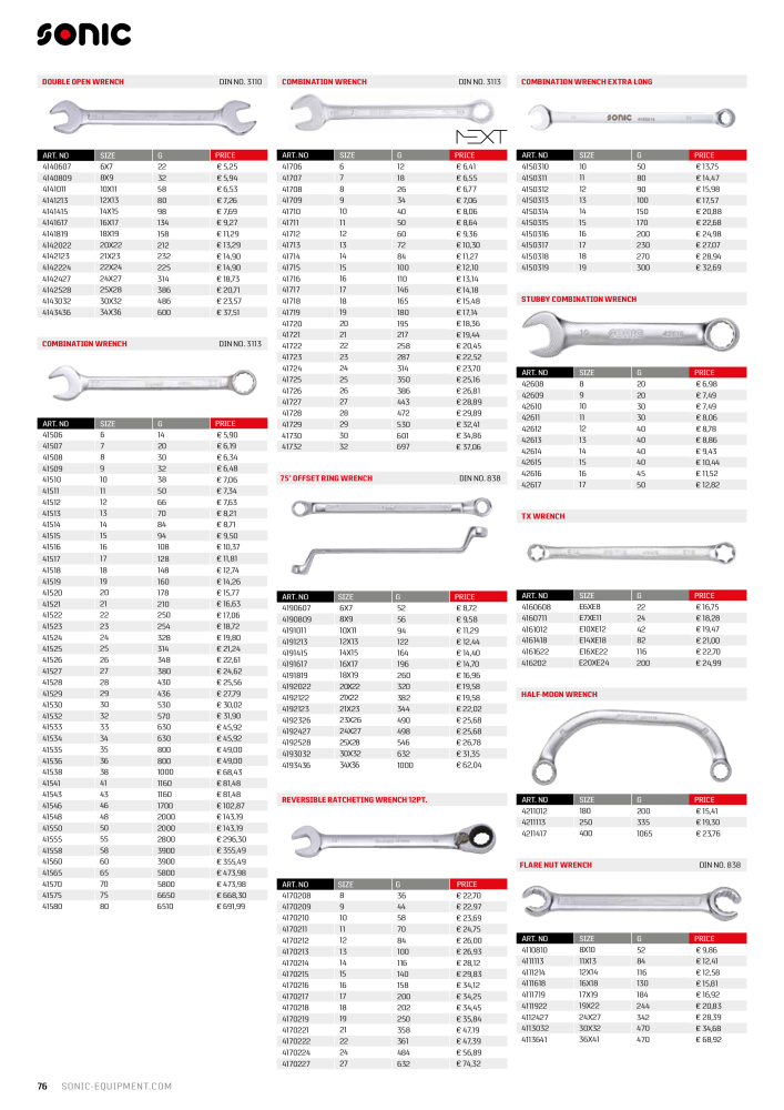 Sonic Equipment Industry Catalogue n.: 21207 - Pagina 76