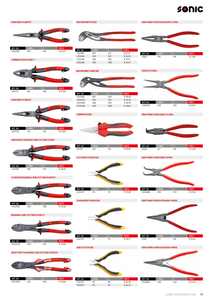 Sonic Equipment Industry Catalogue NR.: 21207 - Strona 77