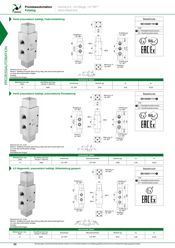 Pneumax - Prozessautomation NO.: 21208 - Page 100