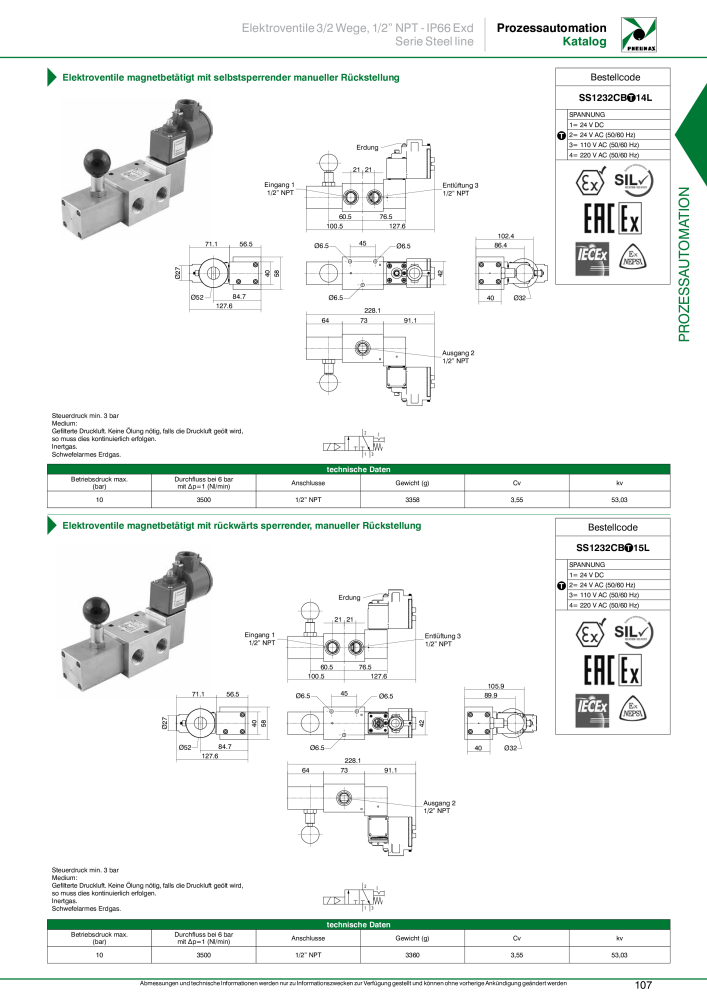 Pneumax - Prozessautomation NO.: 21208 - Page 109