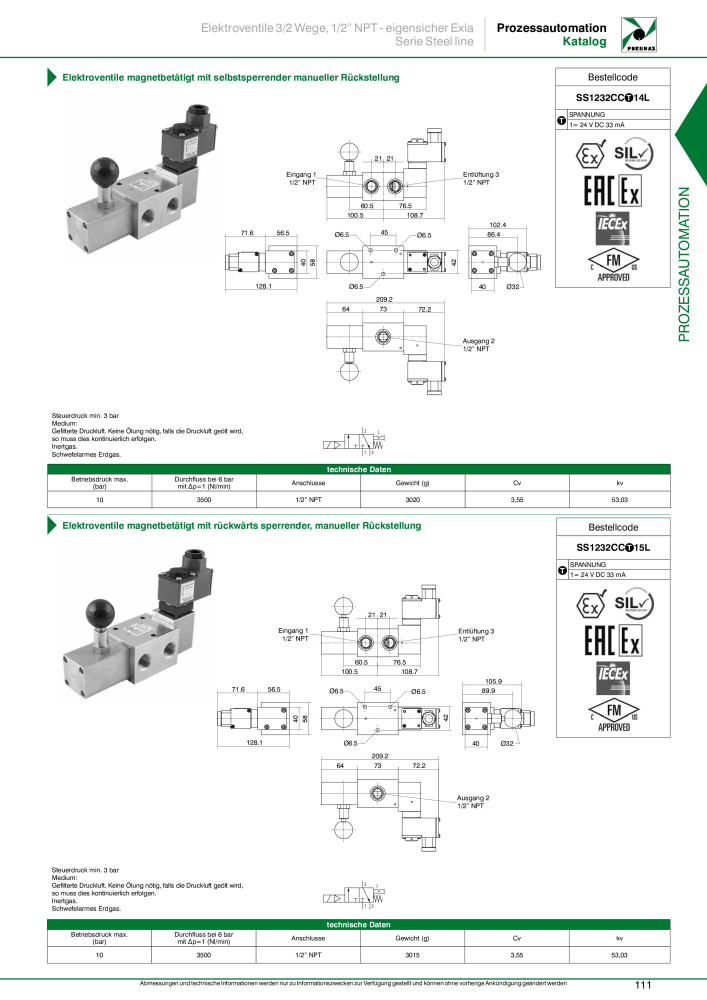 Pneumax - Prozessautomation NO.: 21208 - Page 113