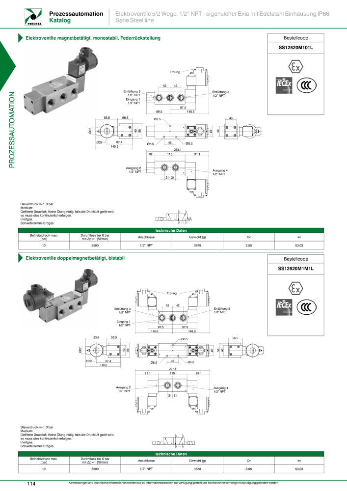 Pneumax - Prozessautomation n.: 21208 - Pagina 116