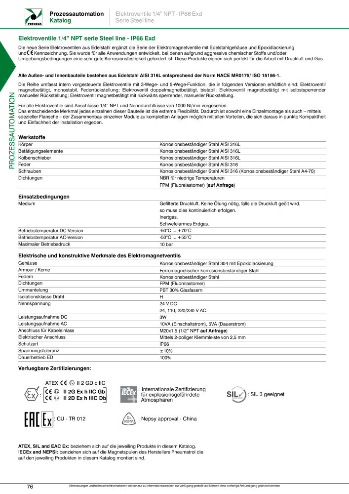 Pneumax - Prozessautomation NR.: 21208 - Seite 78