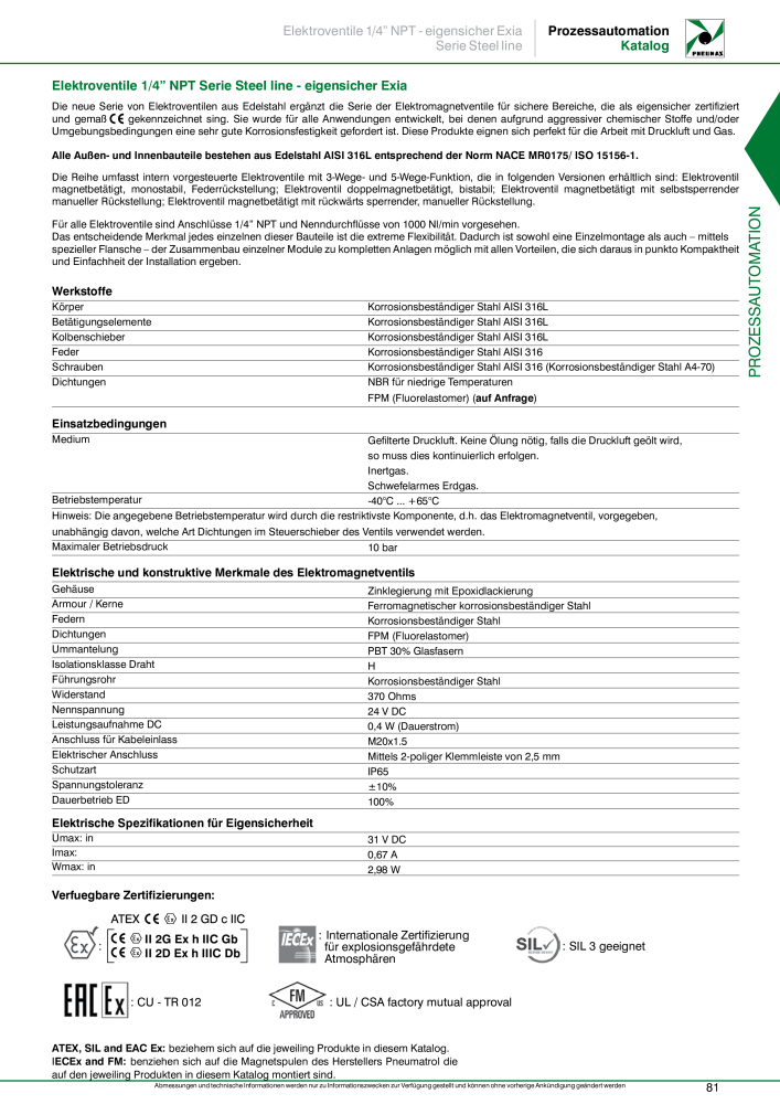 Pneumax - Prozessautomation n.: 21208 - Pagina 83