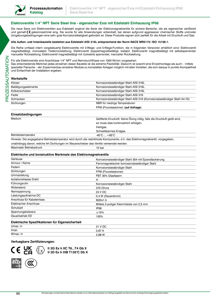 Pneumax - Prozessautomation n.: 21208 - Pagina 88