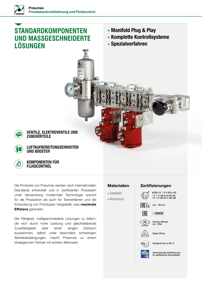 Pneumax - Prozessautomatisierung und Fluidcontrol Nb. : 21209 - Page 4