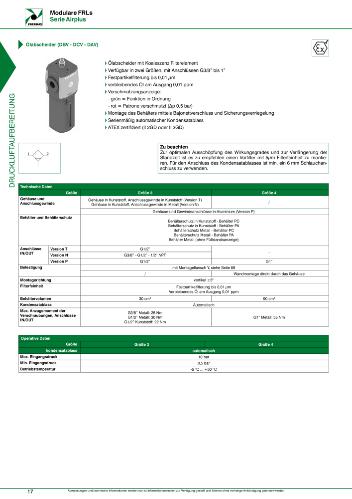 Pneumax - Druckluftaufbereitung NO.: 21215 - Page 20