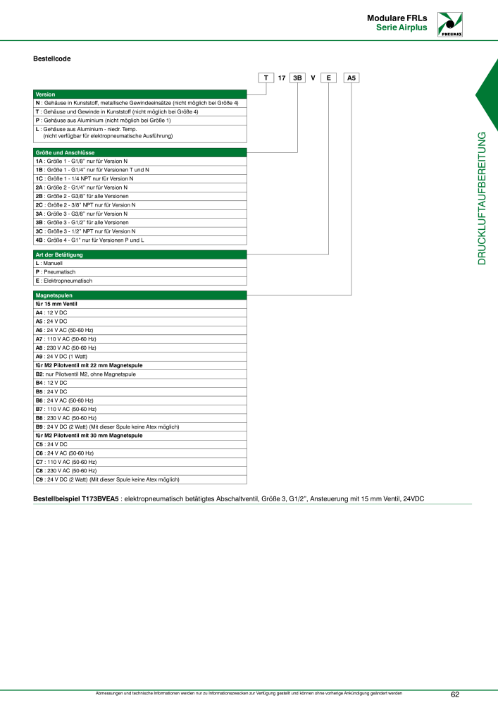 Pneumax - Druckluftaufbereitung NR.: 21215 - Seite 65
