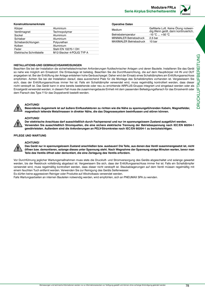 Pneumax - Druckluftaufbereitung NR.: 21215 - Seite 81