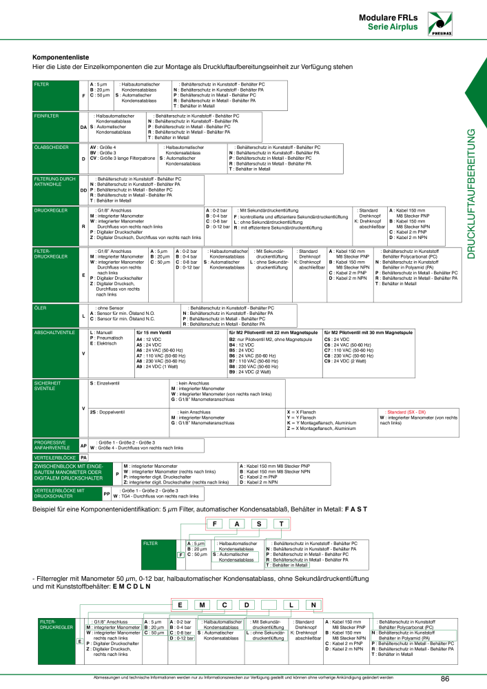 Pneumax - Druckluftaufbereitung NR.: 21215 - Seite 89