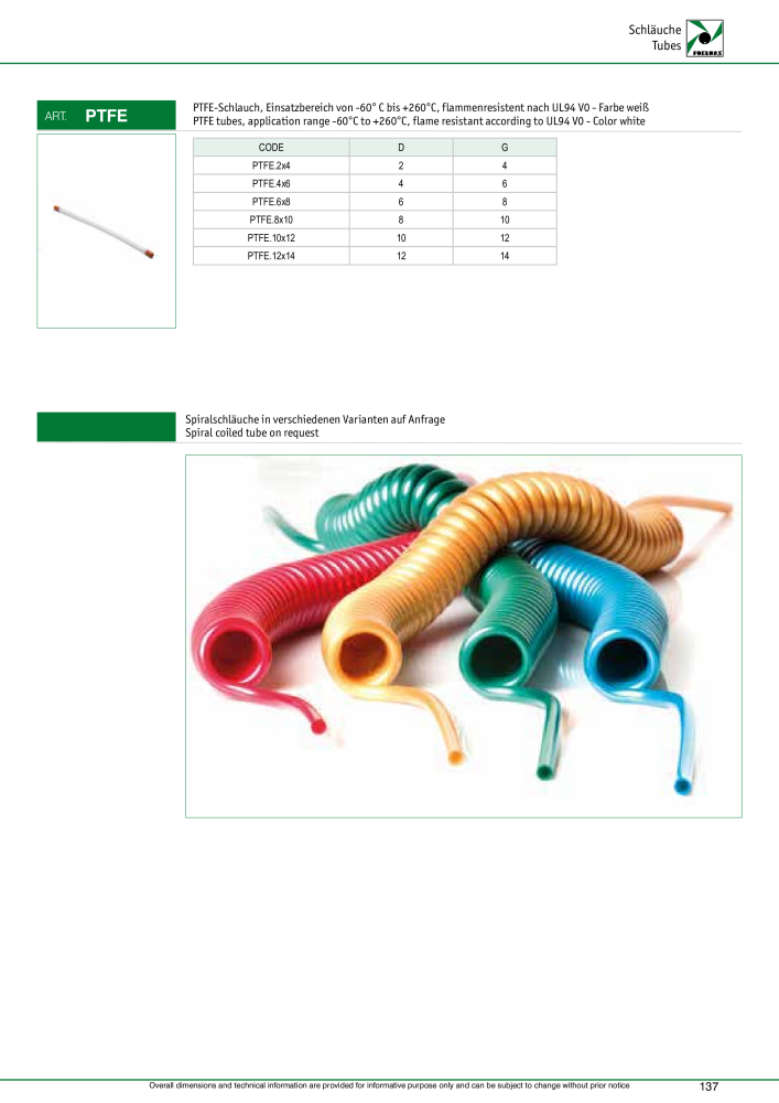 Pneumax - Verschraubungen und Zubehör NO.: 21216 - Page 137