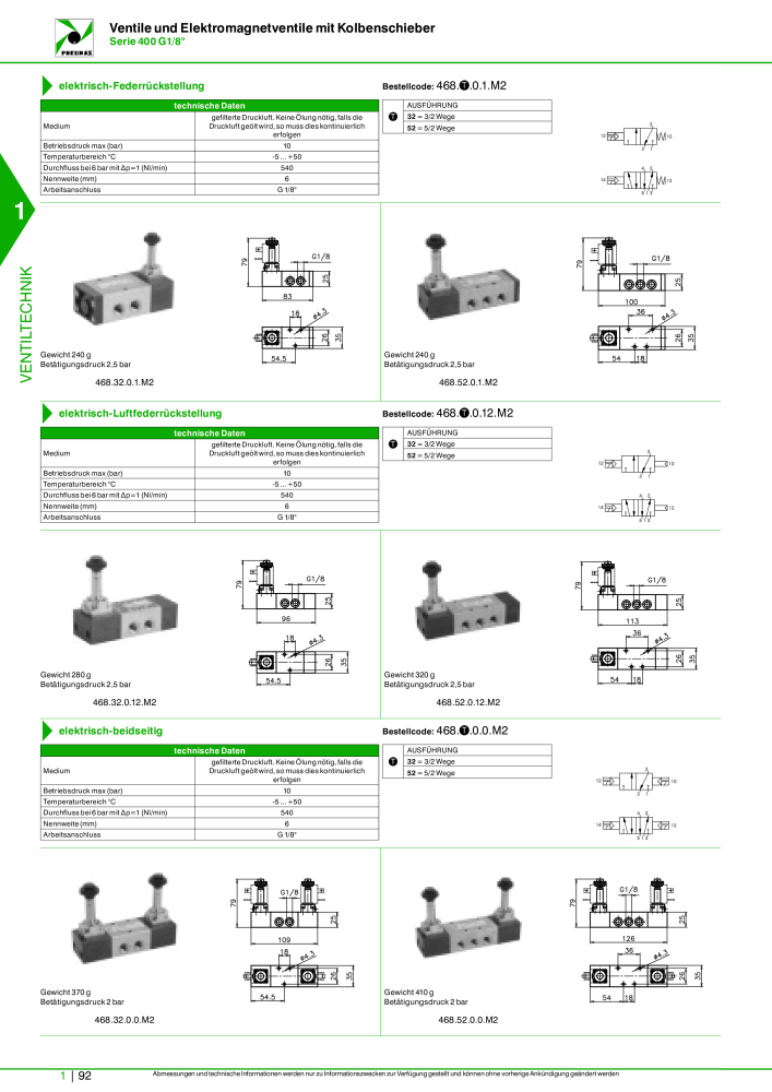 Pneumax - Hauptkatalog Nº: 21218 - Página 112