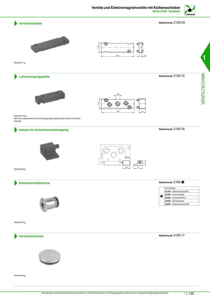 Pneumax - Hauptkatalog Nb. : 21218 - Page 155