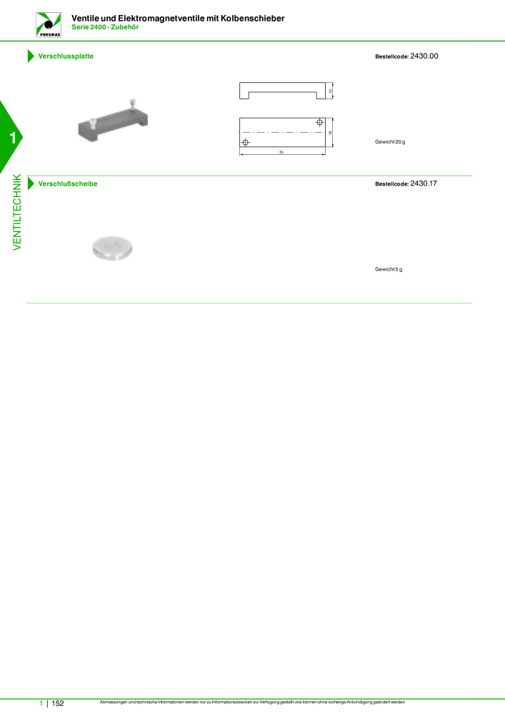 Pneumax - Hauptkatalog Nb. : 21218 - Page 172