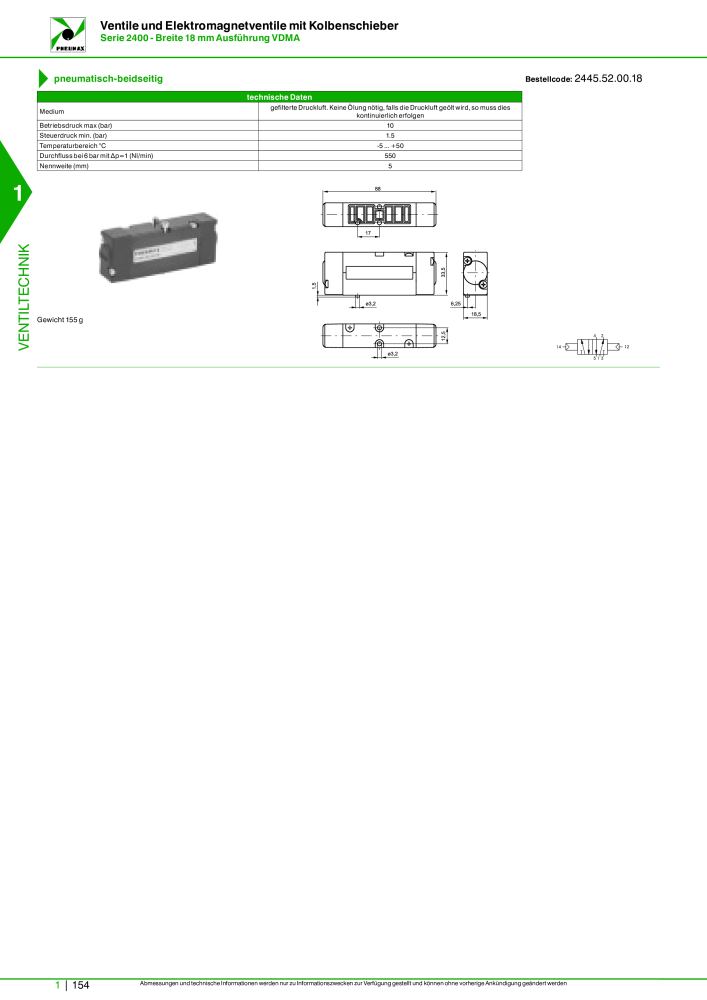 Pneumax - Hauptkatalog Nº: 21218 - Página 174