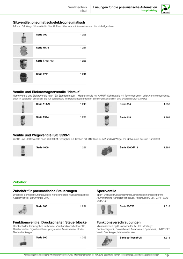 Pneumax - Hauptkatalog Nb. : 21218 - Page 19