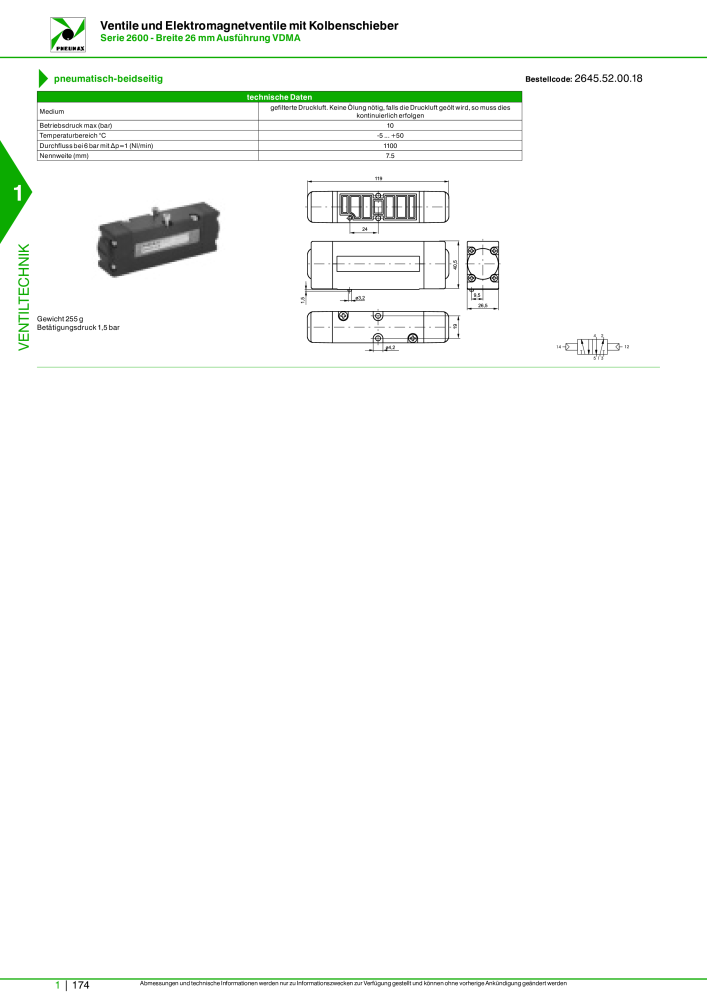 Pneumax - Hauptkatalog Nb. : 21218 - Page 194