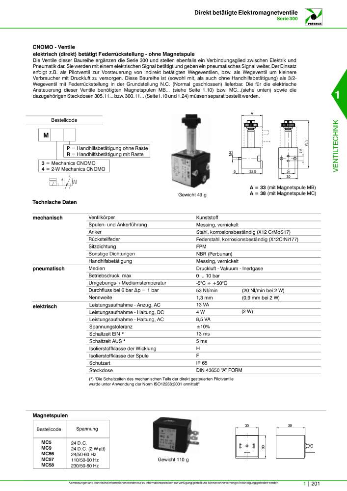 Pneumax - Hauptkatalog NO.: 21218 - Page 221