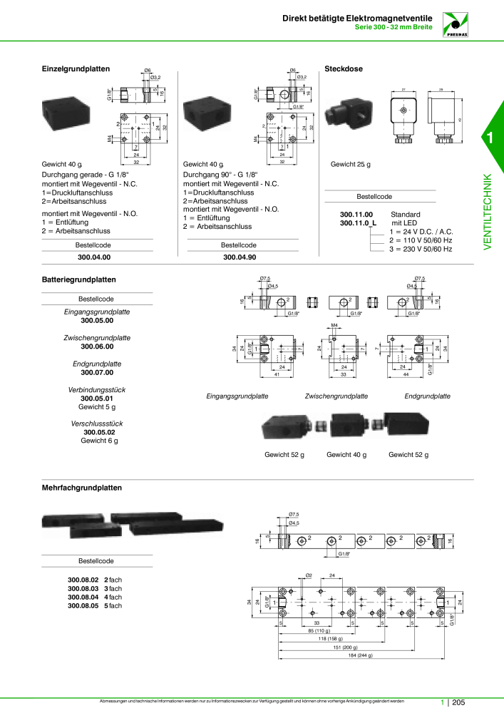 Pneumax - Hauptkatalog Nb. : 21218 - Page 225