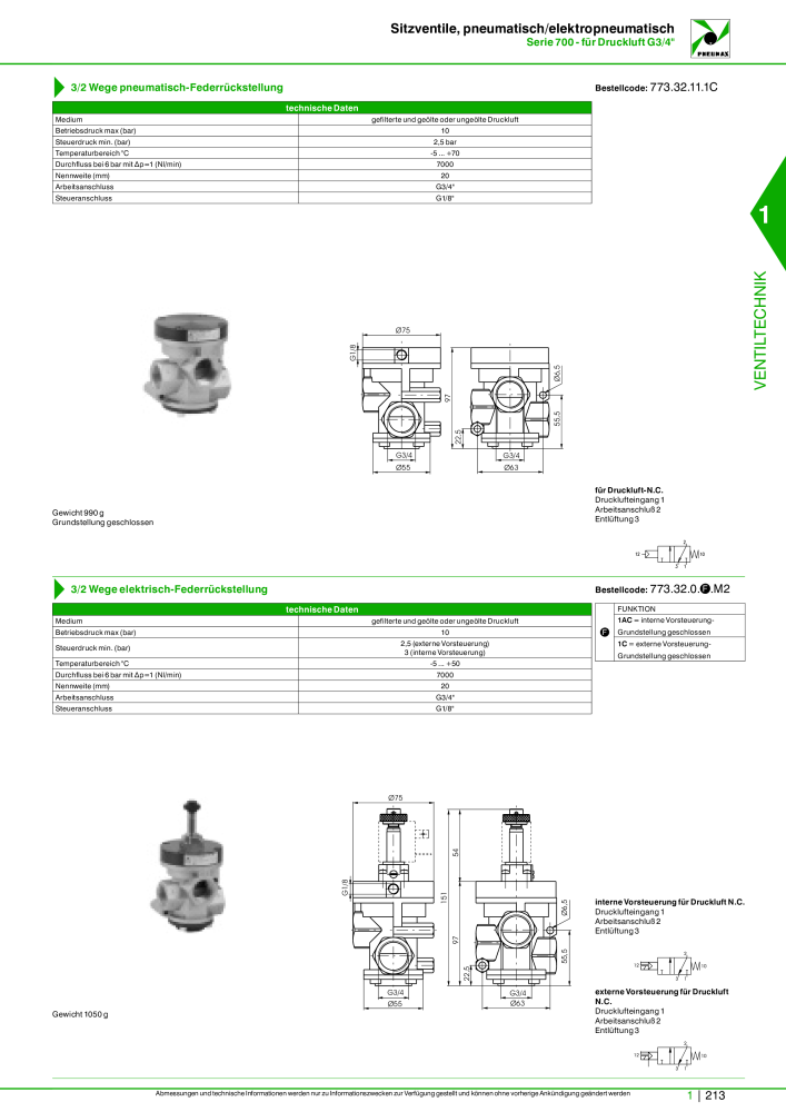 Pneumax - Hauptkatalog NR.: 21218 - Seite 233