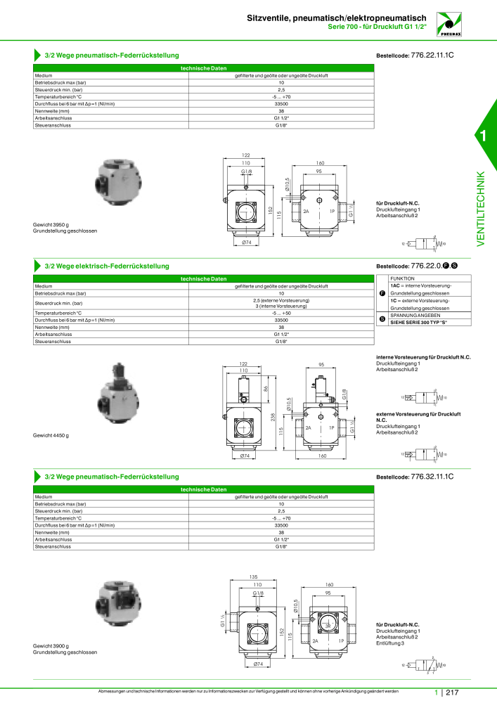 Pneumax - Hauptkatalog NO.: 21218 - Page 237