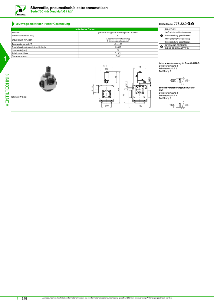 Pneumax - Hauptkatalog NO.: 21218 - Page 238