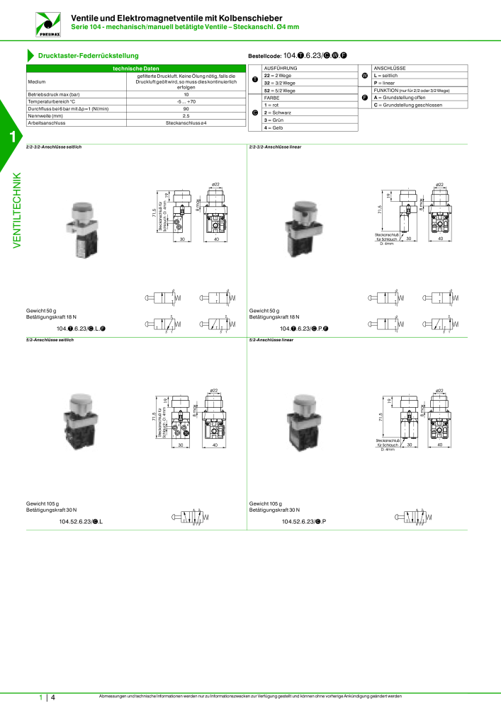 Pneumax - Hauptkatalog Nb. : 21218 - Page 24