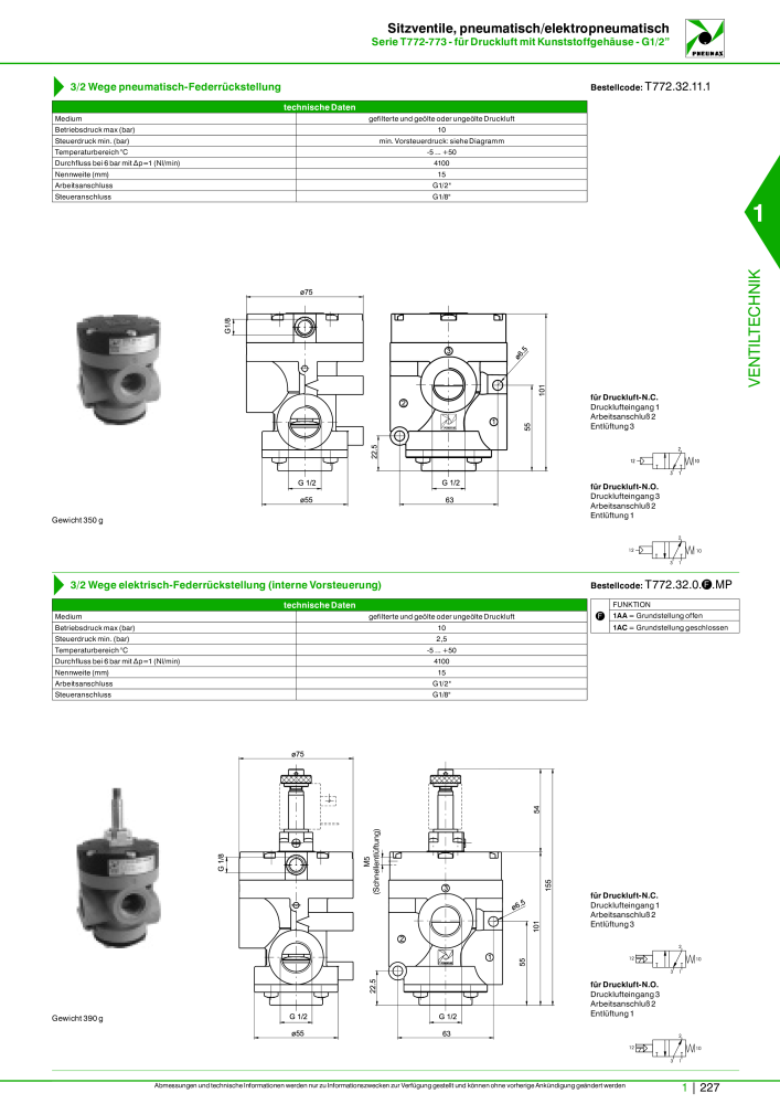 Pneumax - Hauptkatalog Nº: 21218 - Página 247