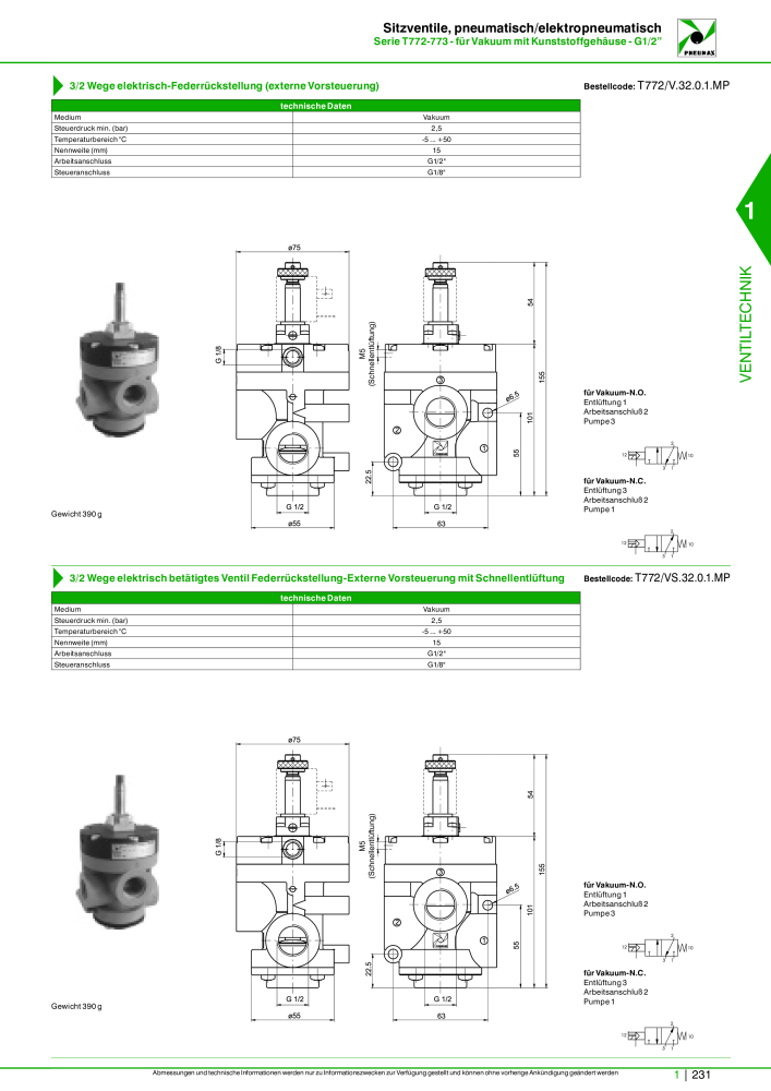 Pneumax - Hauptkatalog Nb. : 21218 - Page 251