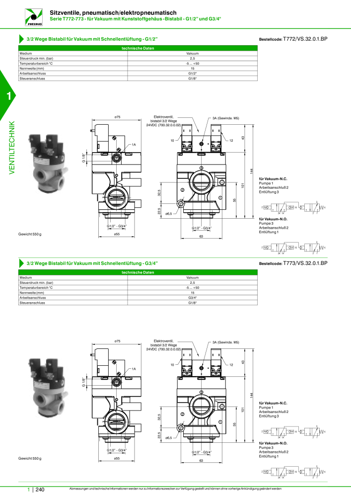 Pneumax - Hauptkatalog NR.: 21218 - Seite 260